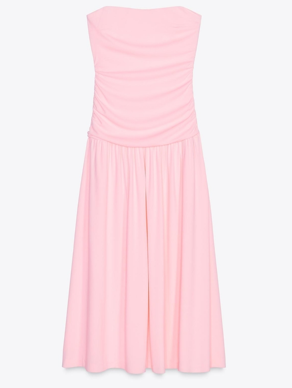 Zara Ruched Strapless Dress